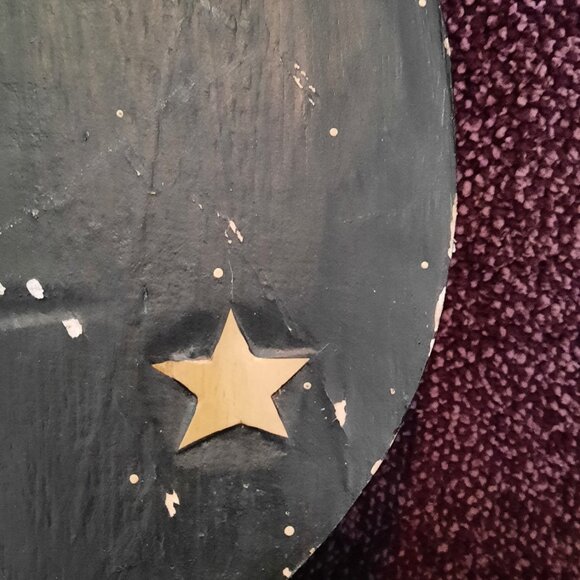 Vintage Whimsigoth Wooden Sun & Moon Plaque Wall Decor - Picture 7 of 12